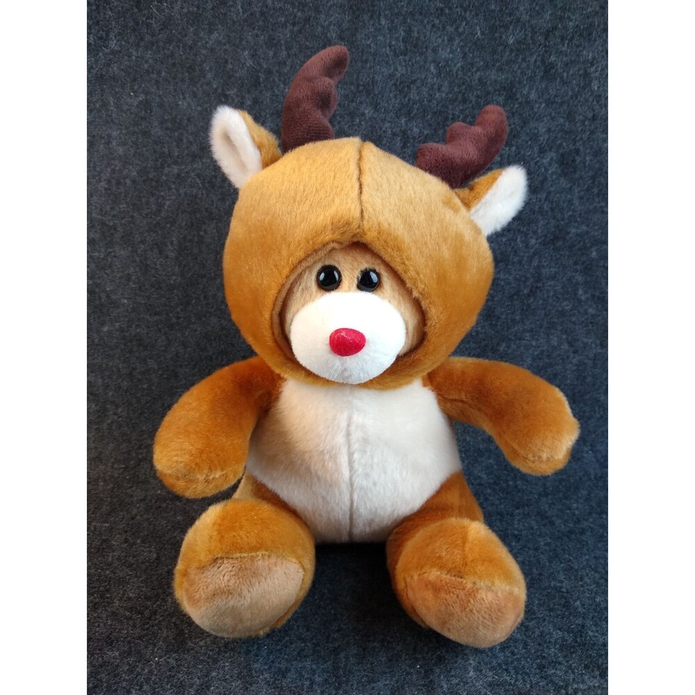 Bear Teddy Bear Plush Stuffed Animal Toy Reindeer Grocery Outlet Pipp Christmas
